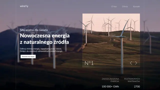 Projekt UX/UI dla firmy z branży OZE Windly